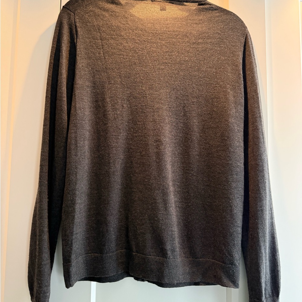 J.Crew Gray Cardigan with Gold Buttons - Picture 4 of 4